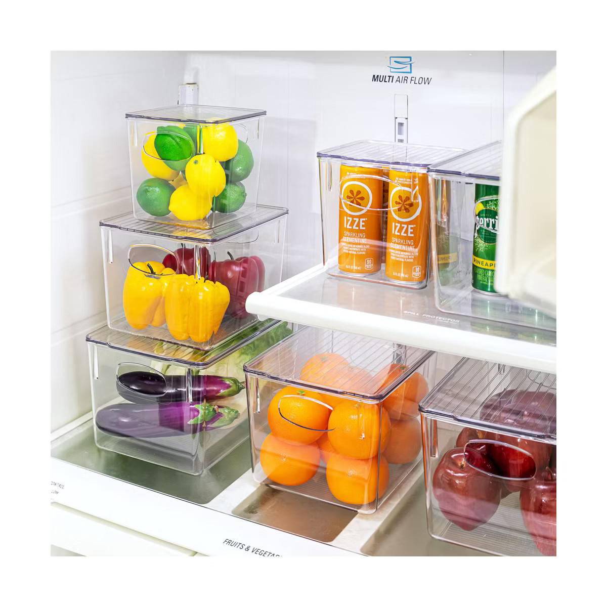 Sorbus 3 Piece Variety Pack Clear Acrylic Storage Bins with Handles and Lids - for Kitchen, Cabin... | Target