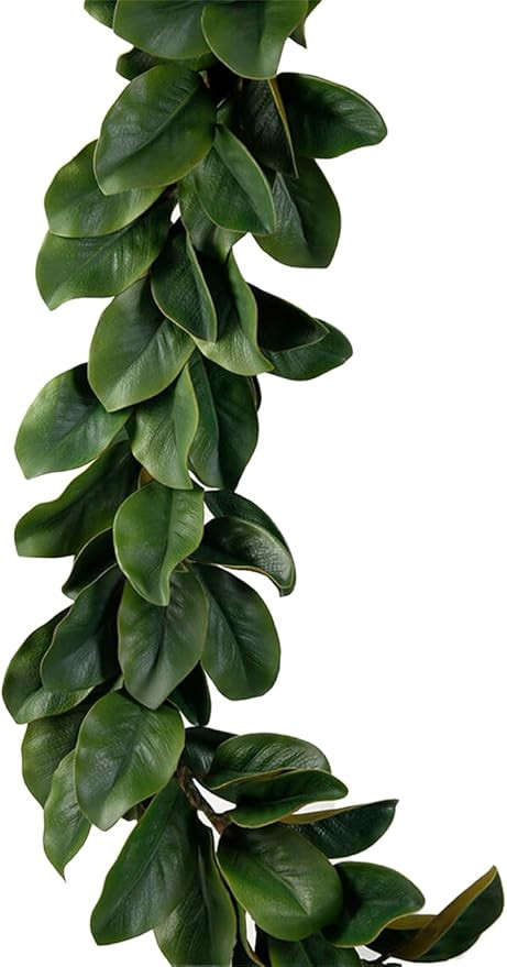 Serene Spaces Living Green Artificial Magnolia Leaf Garland, Ideal to Hang at Wedding, Store Disp... | Amazon (US)