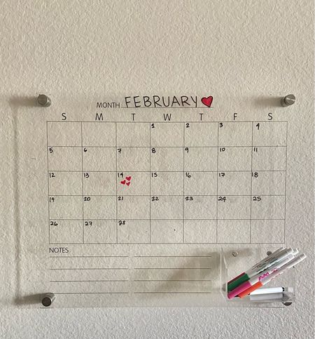 Acrylic clear calendar 

#LTKFind #LTKGiftGuide #LTKhome