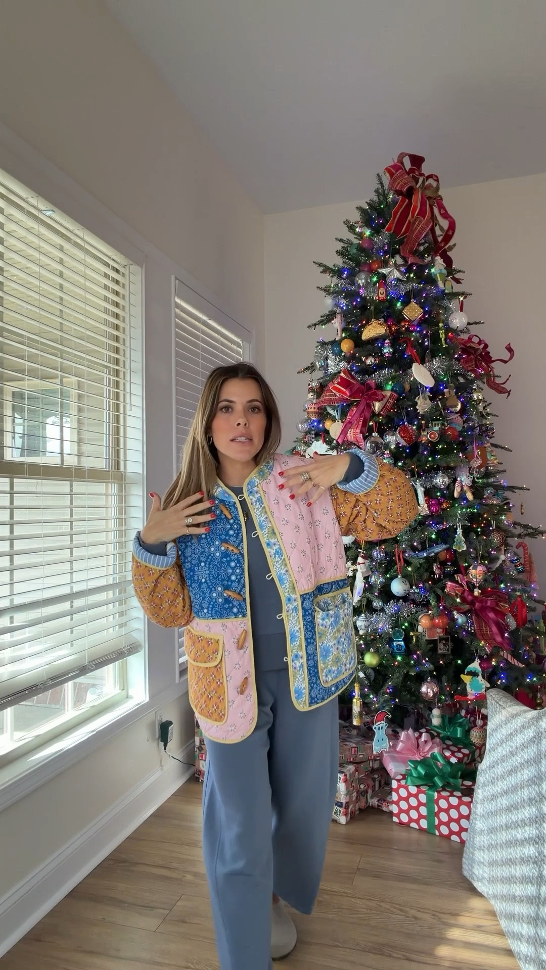 Cutest casual combo for some Christmas errands! Wearing a smal jacket & sweatshirt & petite *small* pants // use code SHELBYB15 for 15% off my jacket & SHELBYBXSPANX for 15% off & free shipping on your fist spanx order 

#LTKFindsUnder100 #LTKHoliday