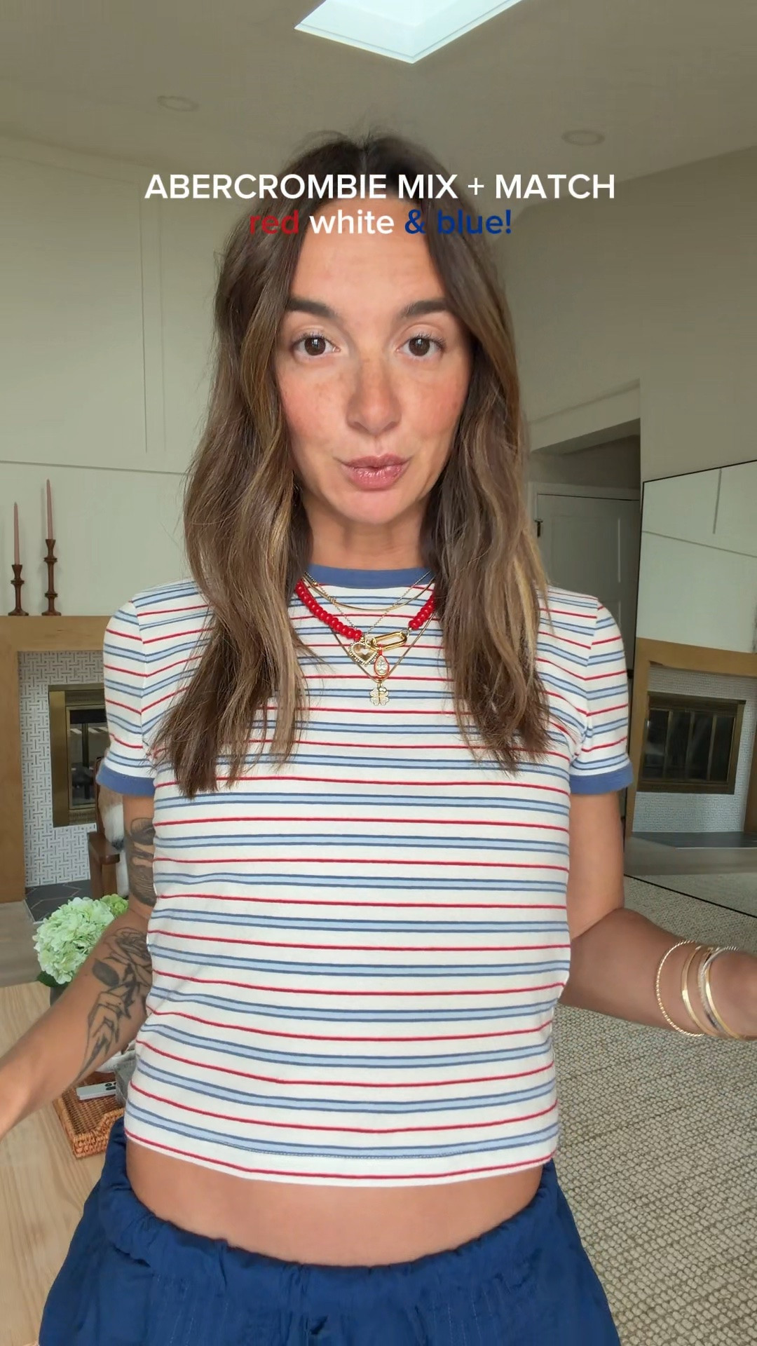 Abercrombie mix and match! 6 pieces, endless outfits! Wearing XS in everything except small in baby tee! 

#abercrombiepartner @abercrombie