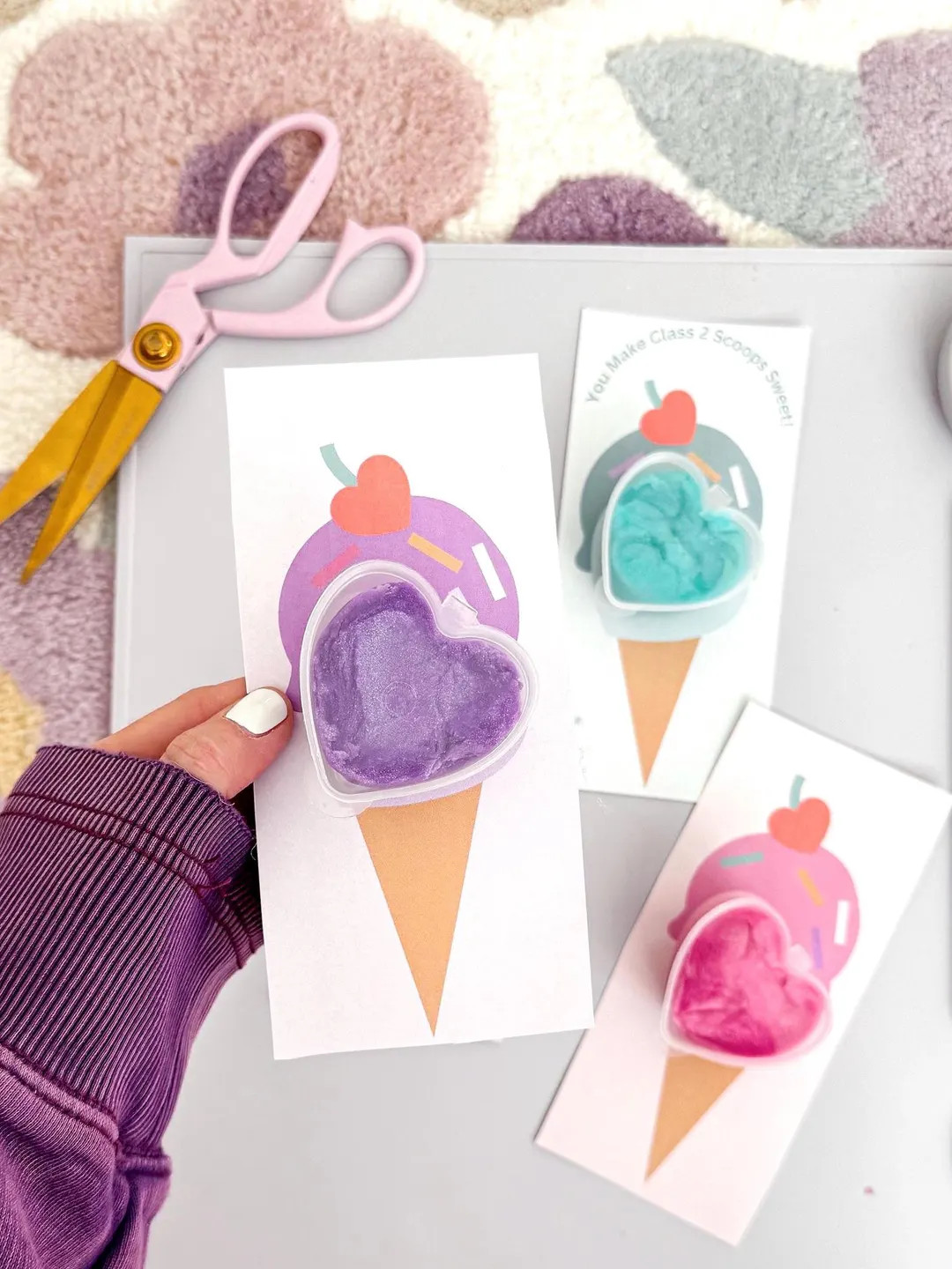 Instant Download Printable Class Valentine you MAKE Class 2 Scoops Sweet Design - Etsy | Etsy (US)