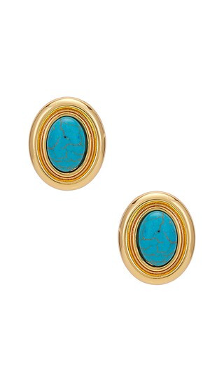 Prize Earrings in Turquoise & Gold | Revolve Clothing (Global)