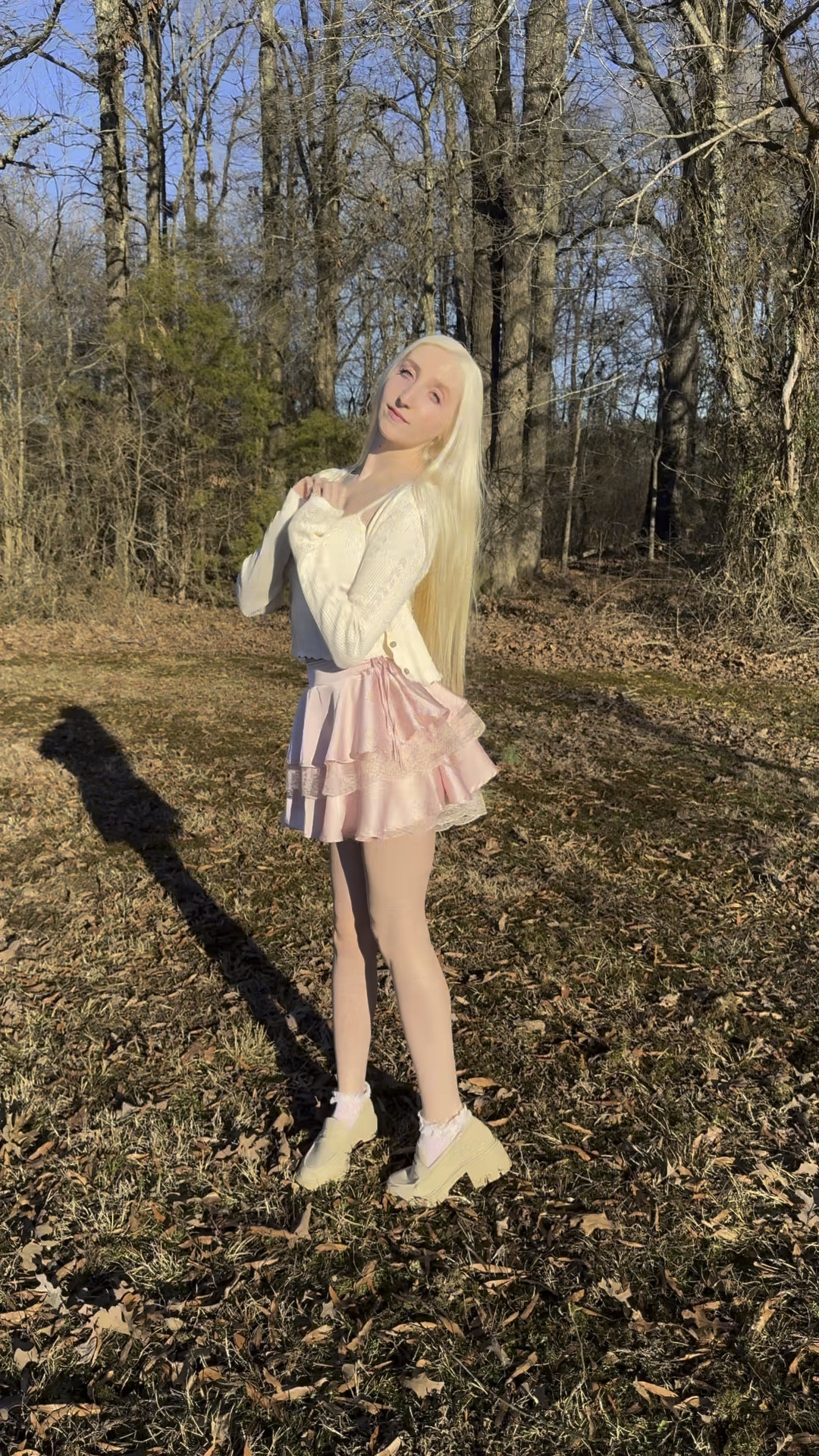 Wearing a lovely pointelle cardigan and tank top set in size XS. Along with a beautiful pink ruffle and lace skirt in size Small. Paired with beige loafers and lace ruffle socks. Below I have listed many options to create an outfit similar to this one! 💕

#LTKVideo #LTKfindsunder100 #LTKfindsunder50