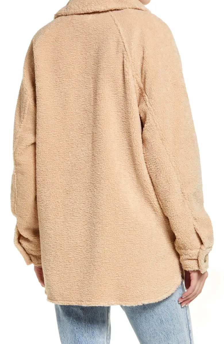 Treasure & Bond High Pile Fleece Shirt Jacket | Nordstrom | Nordstrom