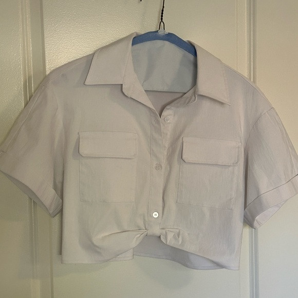 NWOT Antonio melani x Nat Note Frankie Cropped Twisted Blouse | Poshmark