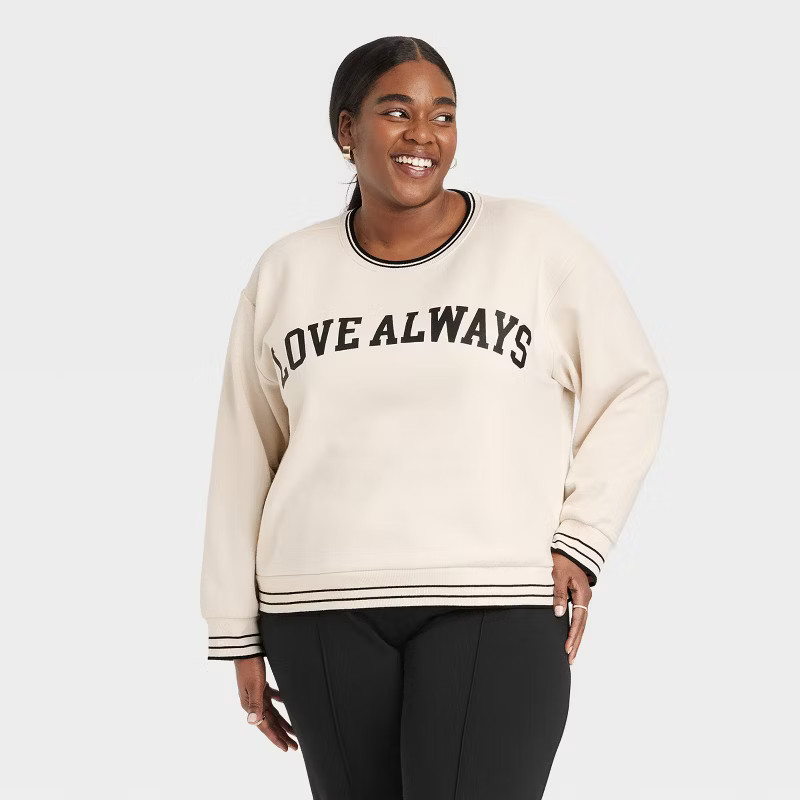 Women's Lounge Fleece Sweatshirt - A New Day™ | Target