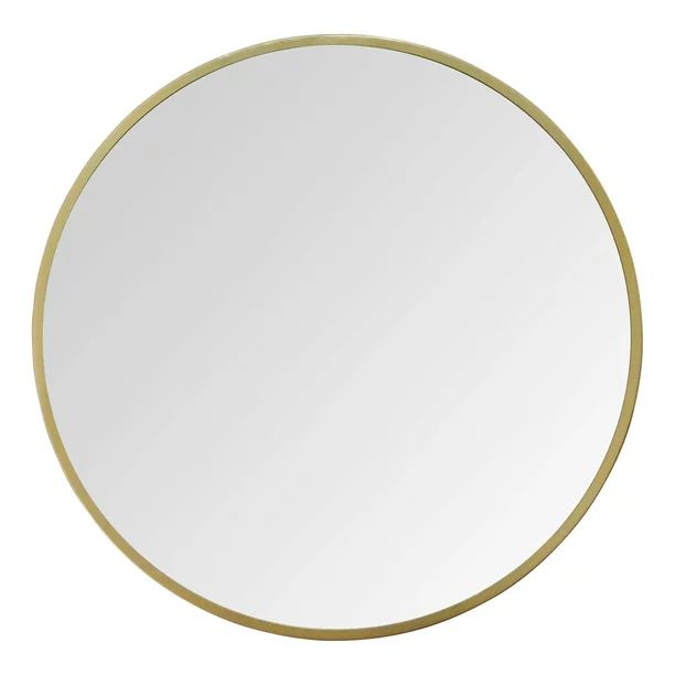 Stratton Home Decor 28" Aubrey Gold Metal Wall Mirror | Walmart (US)