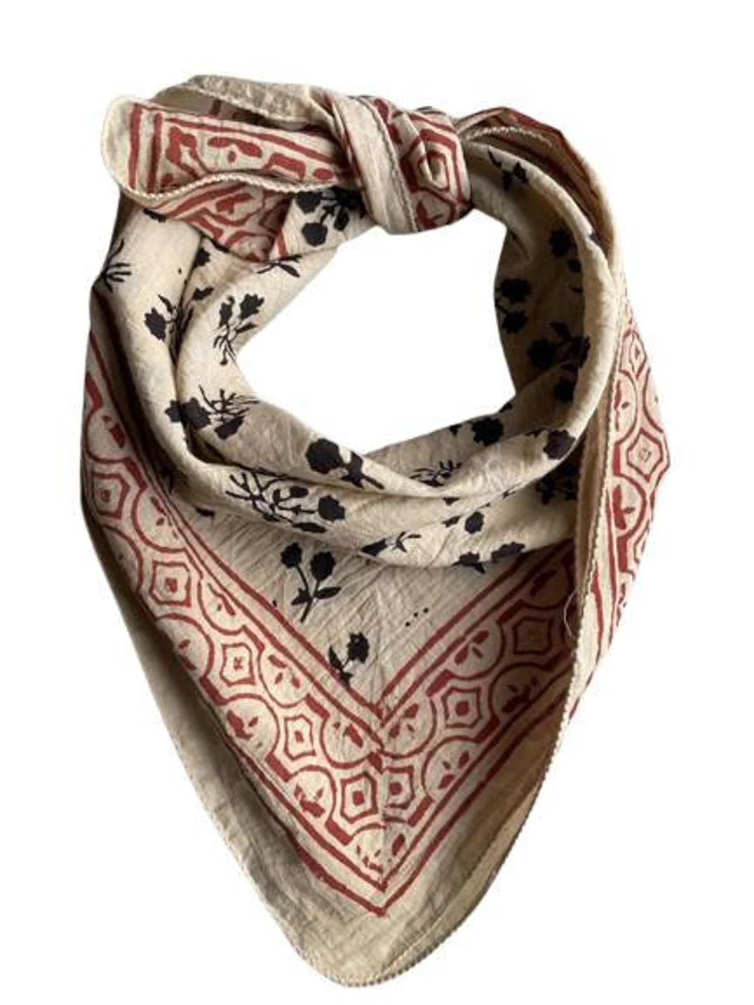 Organic Cotton Bandana Moselle, Bandana Scarf, Paisley Design Scarf, Vibrant Color, High-quality,... | Etsy (UK)