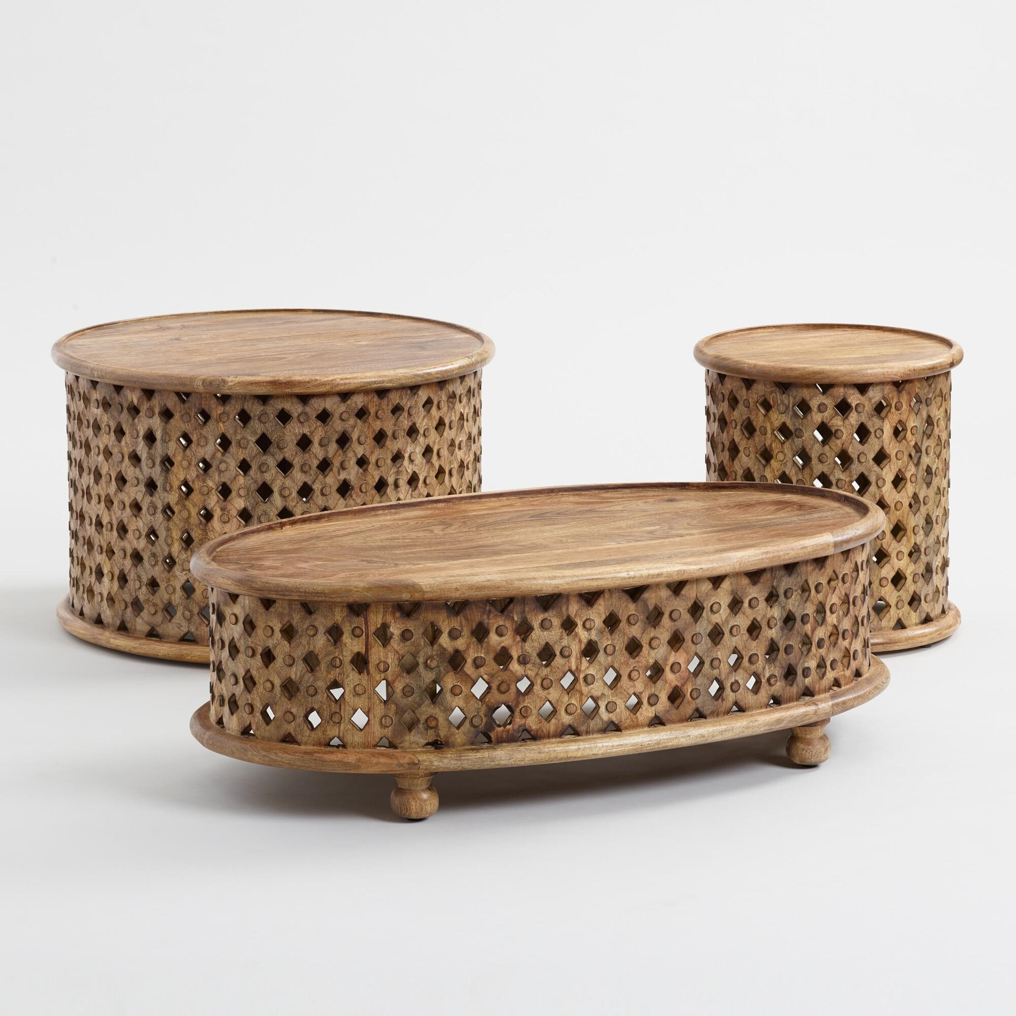 Lattice Carved Wood Furniture Collection by World Market | World Market