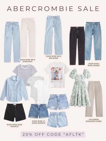 20% off Abercrombie sitewide sale with code AFLTK ✨ 

I rounded up all my favorite jeans, shorts, trousers, and include several cute tops and bodysuit tanks!

Sizing: I recommend sizing up in tops and bottoms if you’re in between sizes.

#LTKfindsunder50 #LTKsalealert #LTKfindsunder100