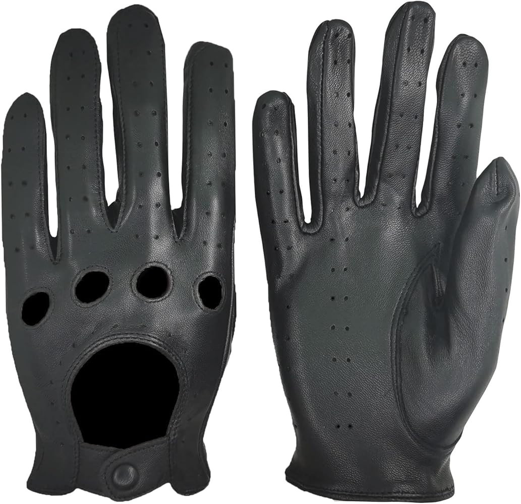 ZLUXURQ Womens Vintage TouchScreen Leather Driving Gloves Unlined -Soft And Thin Quality Italian ... | Amazon (US)