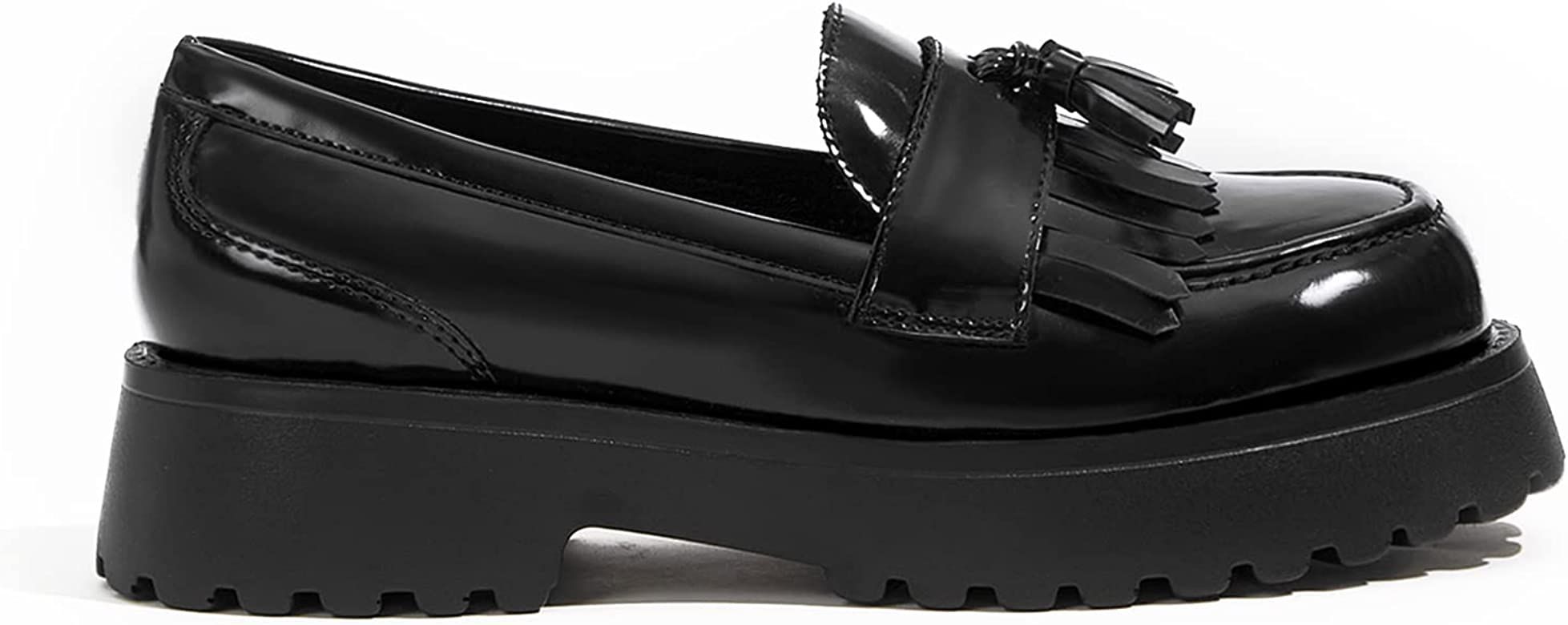 CUCCOO Tassel Loafer Comfortable Chunky Platform Dressy Loafers Shoes | Amazon (US)