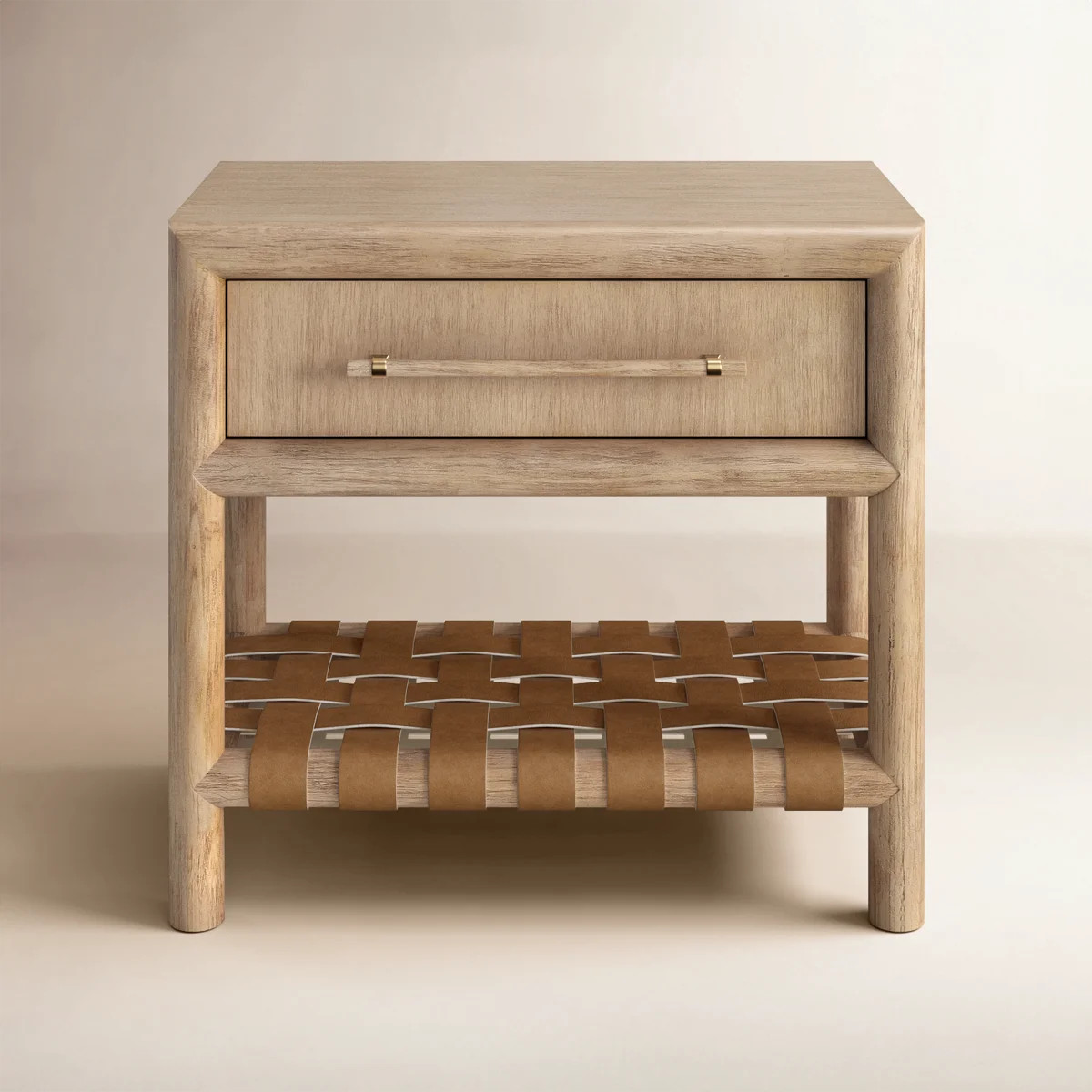 Colleen 1-Drawer Solid and Manufactured Wood Nightstand with Open Shelf | Wayfair North America