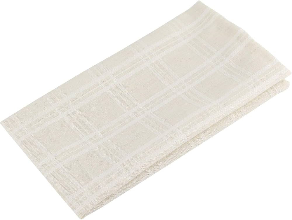 Cloth Napkins - Set of 6 Washable Cotton and Linen Dinner Plaid Cloth Serviettes/Photograph Backg... | Amazon (US)