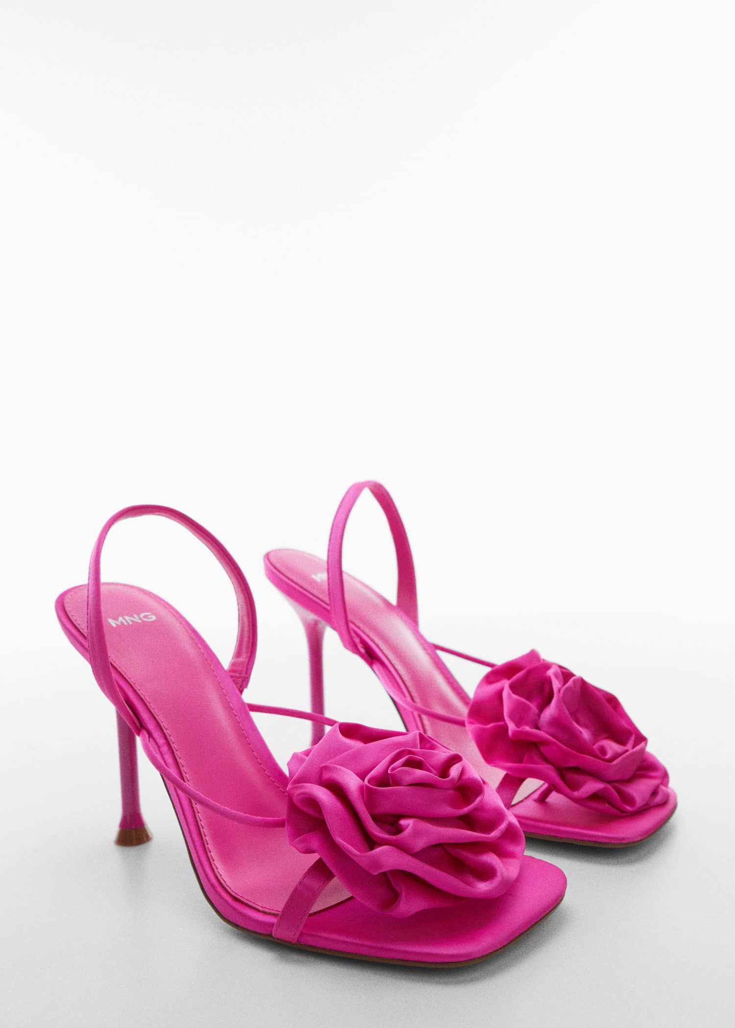 Maxi flower heeled sandal | MANGO (US)