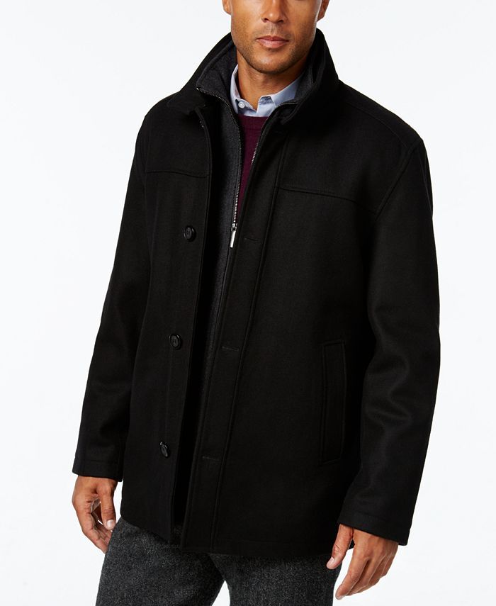 London Fog Men's Wool-Blend Layered Car Coat, Created for Macy's & Reviews - Coats & Jackets - Me... | Macys (US)