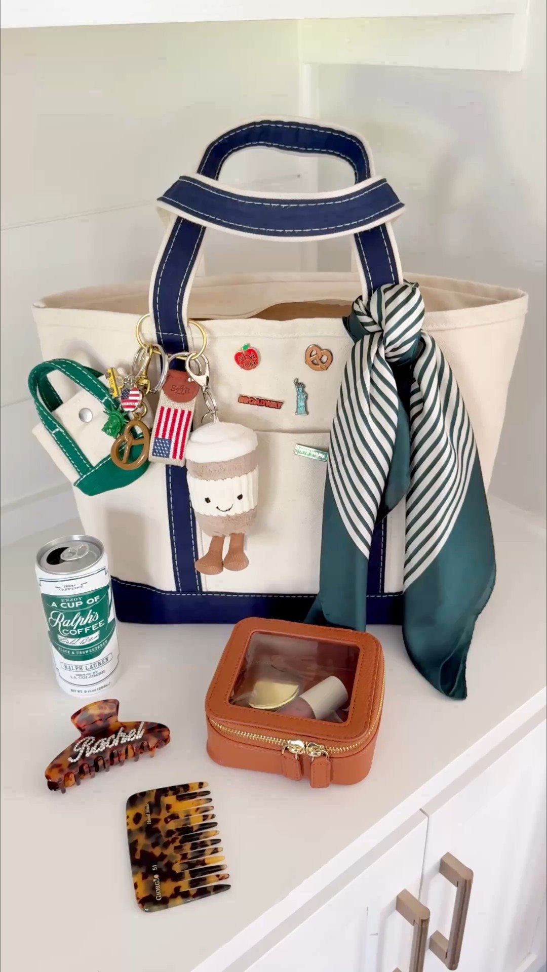 Amazon bag charms, Amazon bag charm, boat and tote, llbean, ll bean, lands end, New York, city girl, preppy, old money aesthetic, ralph Lauren, Jellycat bag charms, Ralph’s coffee, gifts for her, fall style, fall bag, amazon finds, amazon must haves, amazon favorites

These Amazon canvas tote bags are a must have!🌊 especially if you love boat and totes!⛵️ these come in two sizes, lots of colors and can be embroidered!!😍 added all of these amazon bag charms and pins for a city girl theme!🥨🚕🗽🍎 

#LTKItBag #LTKTravel #LTKFindsUnder50