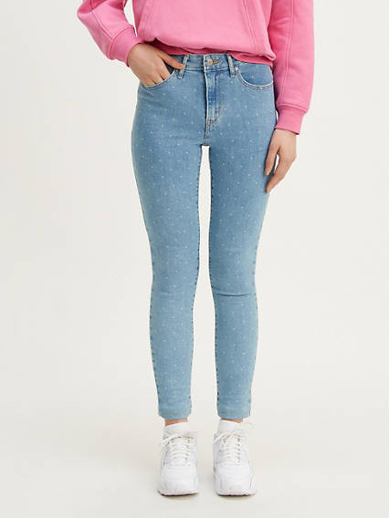 Levi's 721 High Rise Skinny Polka Dot Women's Jeans 24x30 | LEVI'S (US)