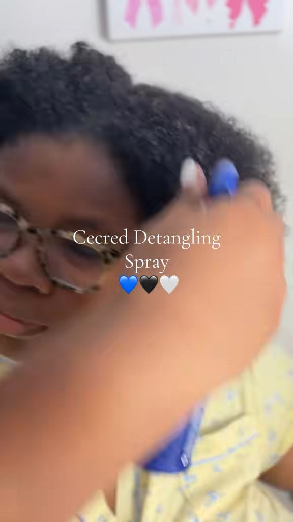 Detangling my hair with cecred detangling spray

#LTKBeauty #LTKgrwm