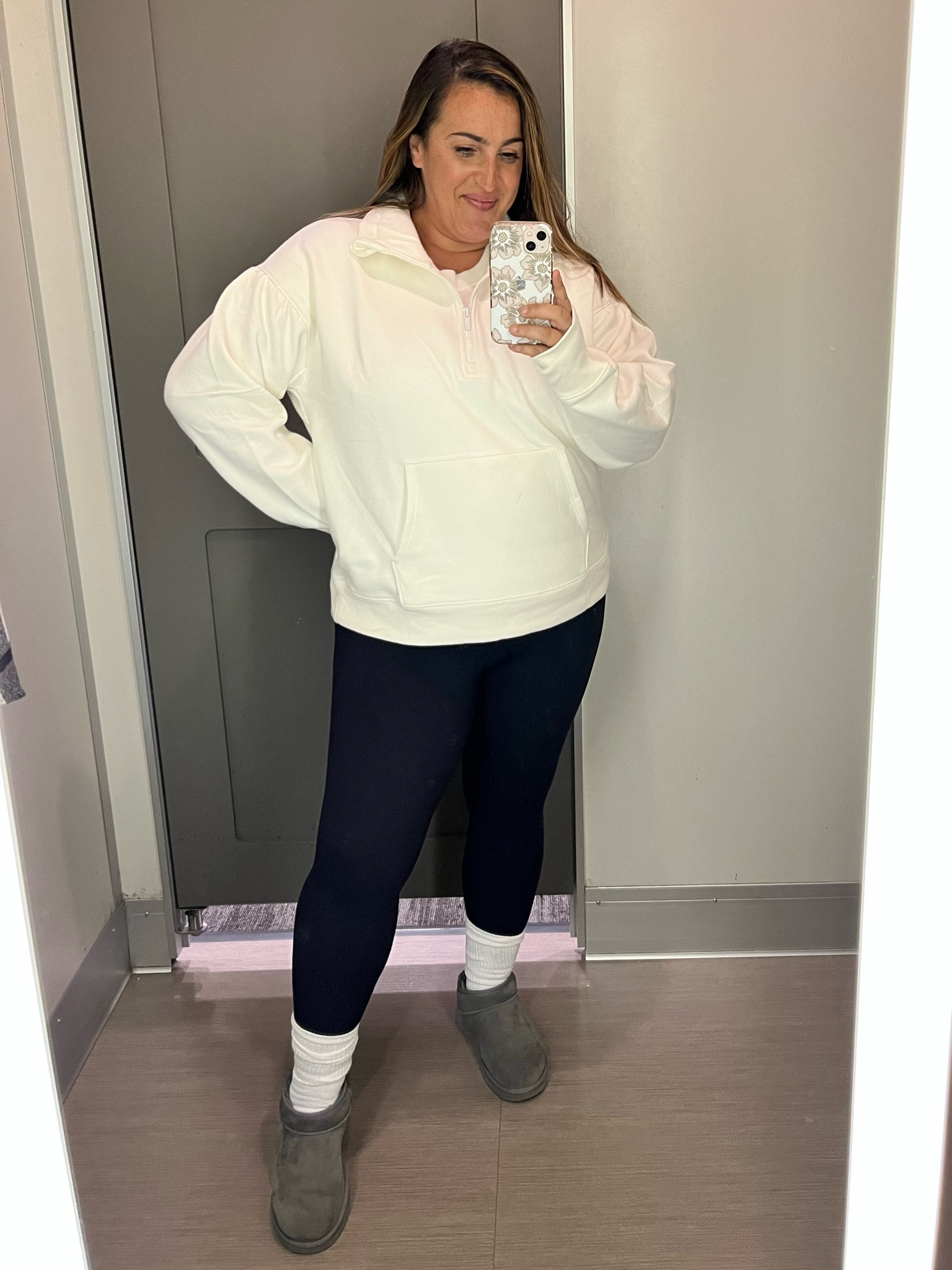 Cute new quarter zip sweatshirt at target! 

#LTKfit #LTKunder50 #LTKstyletip