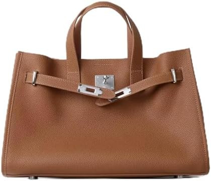 Genuine Leather Tote Bag for Women, Top Grain Cowhide Purse | Amazon (US)