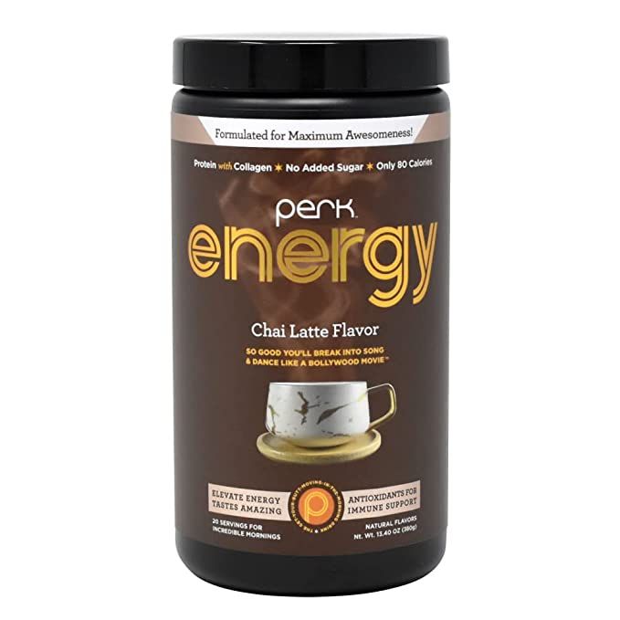 Perk Energy - Chai Flavored Beverage Mix with Zero added Sugar - Provides a Boost in Energy and i... | Amazon (US)
