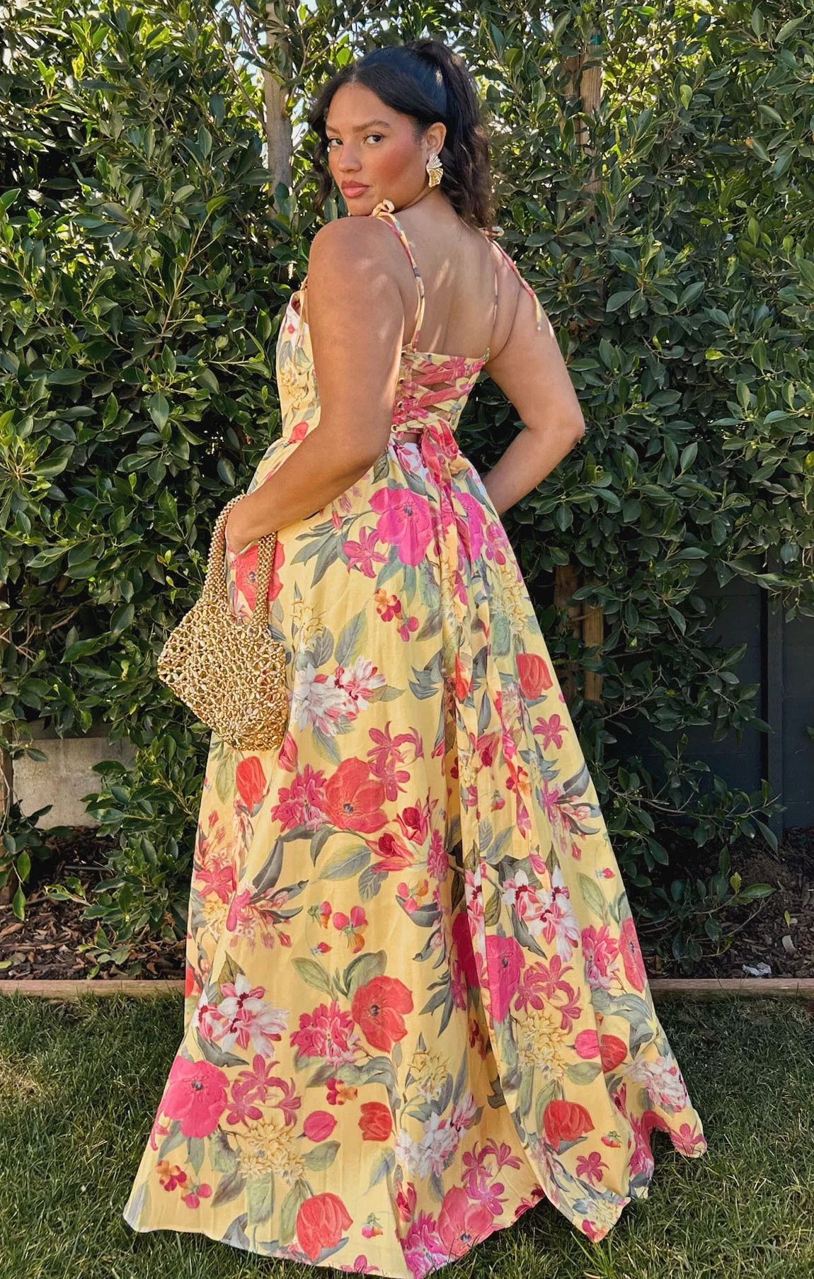 Juliet Maxi Dress ~ Mimosa Floral Taffeta | Show Me Your Mumu