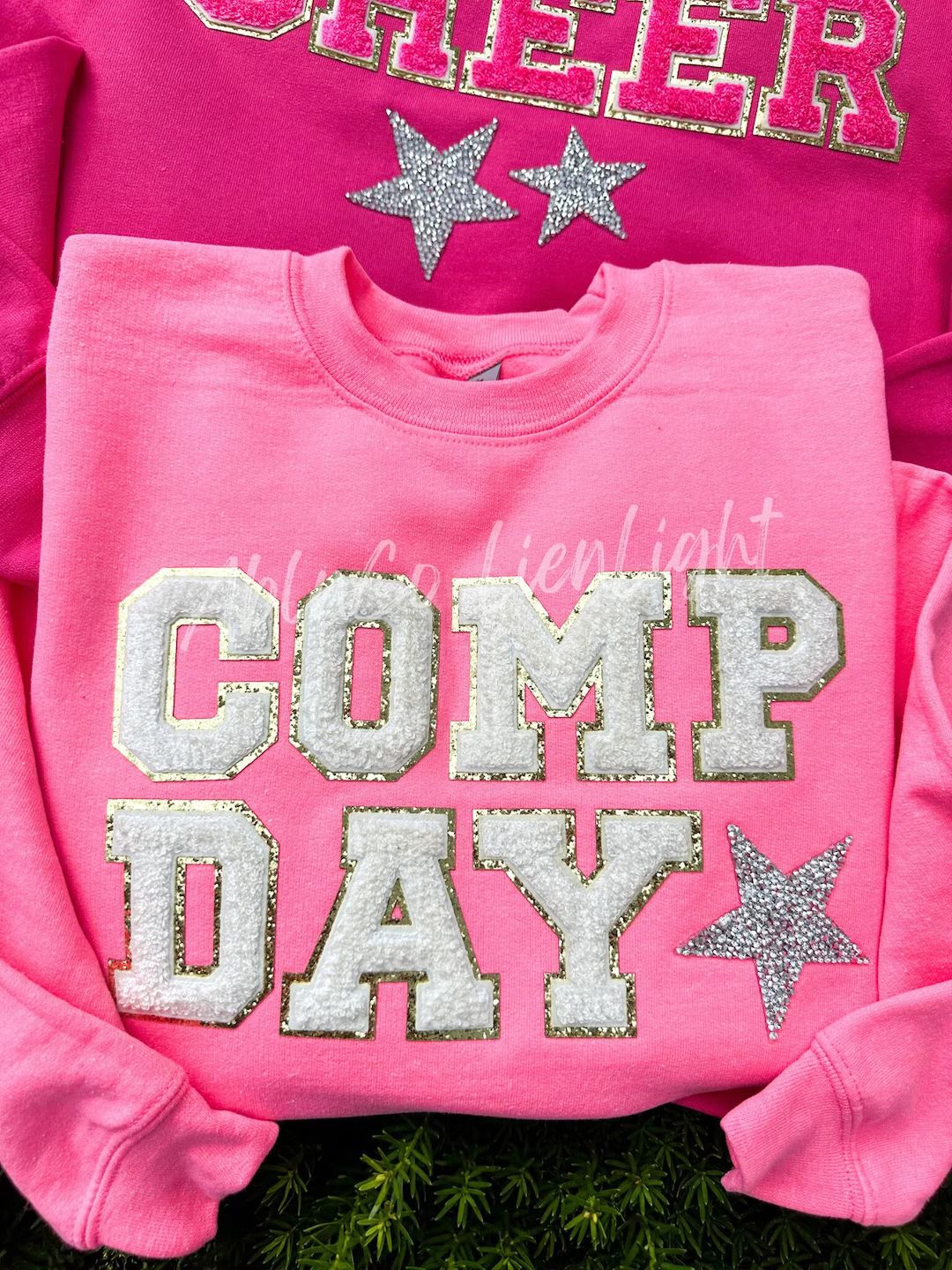 Comp day sweatshirt, chenille letters patch iron on, dance mom sweatshirt, dance sweatshirt, chee... | Etsy (US)