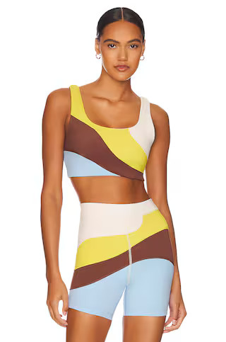 L*SPACE x Tessa Brooks New Heights Sports Bra in Apple, Cream, & Coffee from Revolve.com | Revolve Clothing (Global)