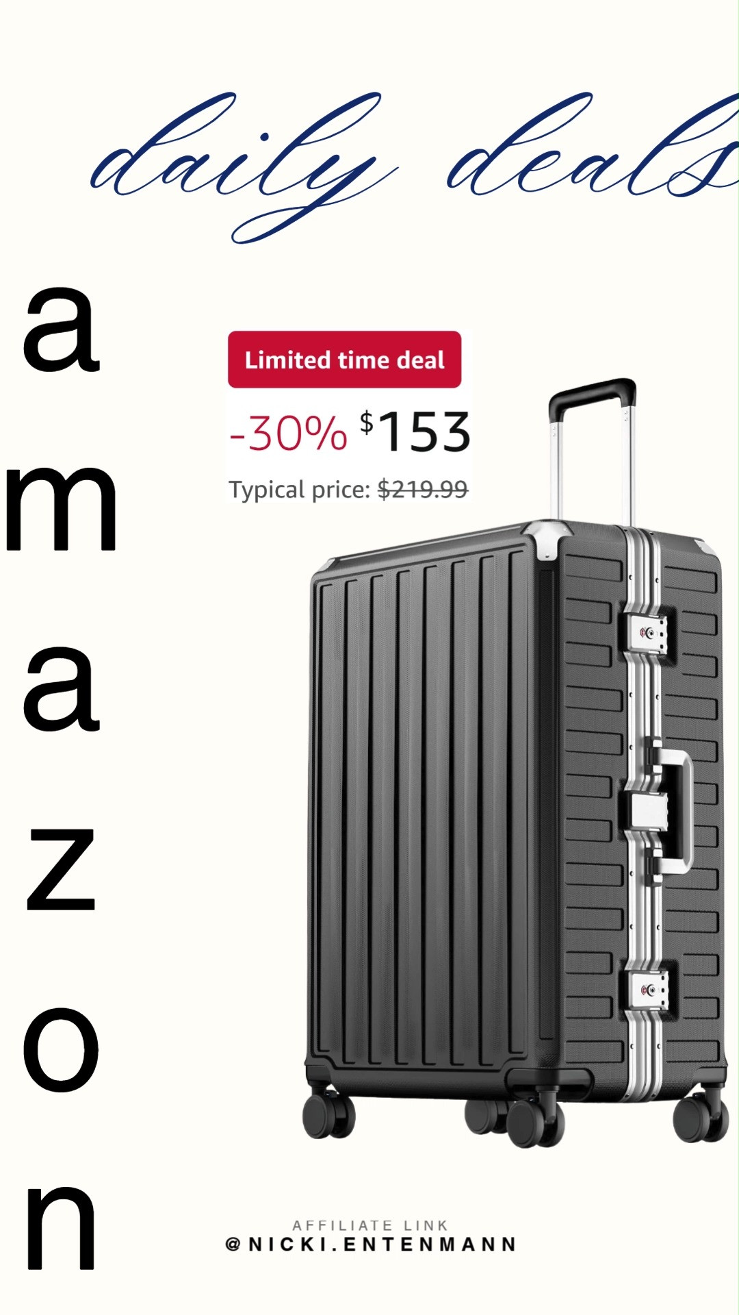 This LUGGEX checked suitcase with spinner wheels brings cheerful charm and effortless travel ease to every journey with sleek design and modern durability. #LUGGEX #Suitcase #SpinnerWheels #TravelGear #CheckedBag #LuggageStyle #TravelEssentials #ModernLiving #LifestyleGear #AdventureReady ✈️🧳✨ 

 #LTKHome #LTKSaleAlert #LTKTravel