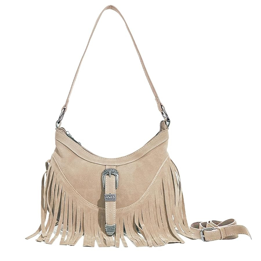 Sunwel Fashion Small Western Fringe Underarm Purse Mini Hipppie Shoulder Bag with Tassel for Wome... | Amazon (US)
