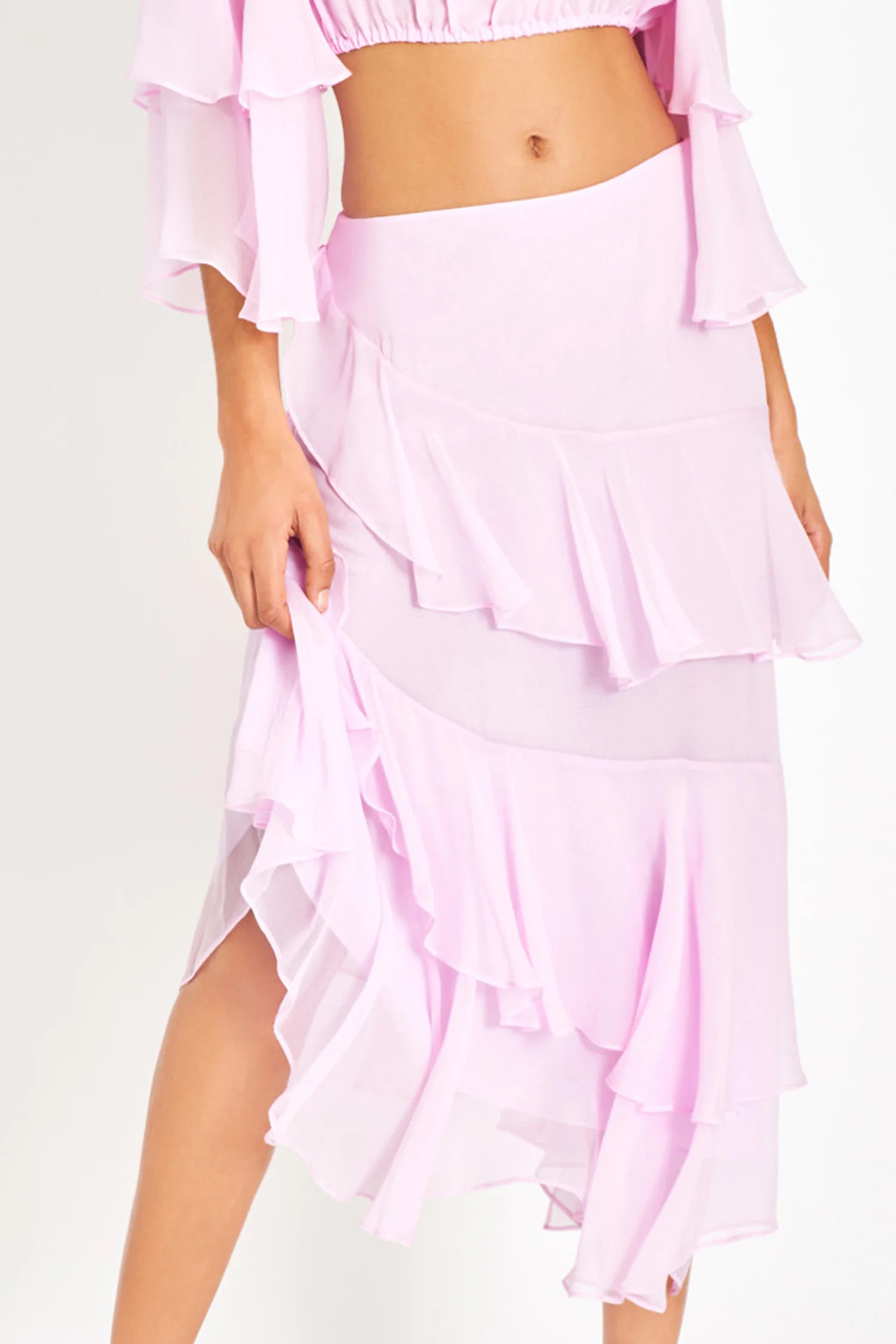 Dasher Silk Midi Skirt | LOVESHACKFANCY