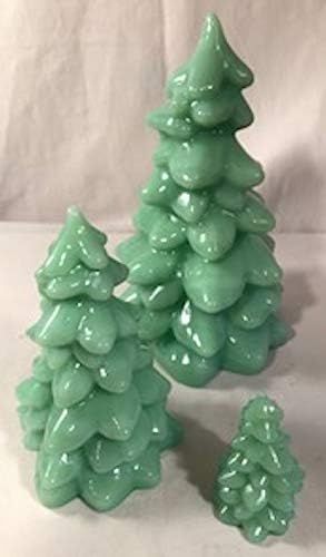 3 Piece Holiday Glass Christmas Tree Set - Mosser USA (Jade) | Amazon (US)