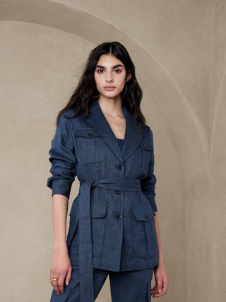 Heritage Expedition Linen Blazer | Banana Republic (US)