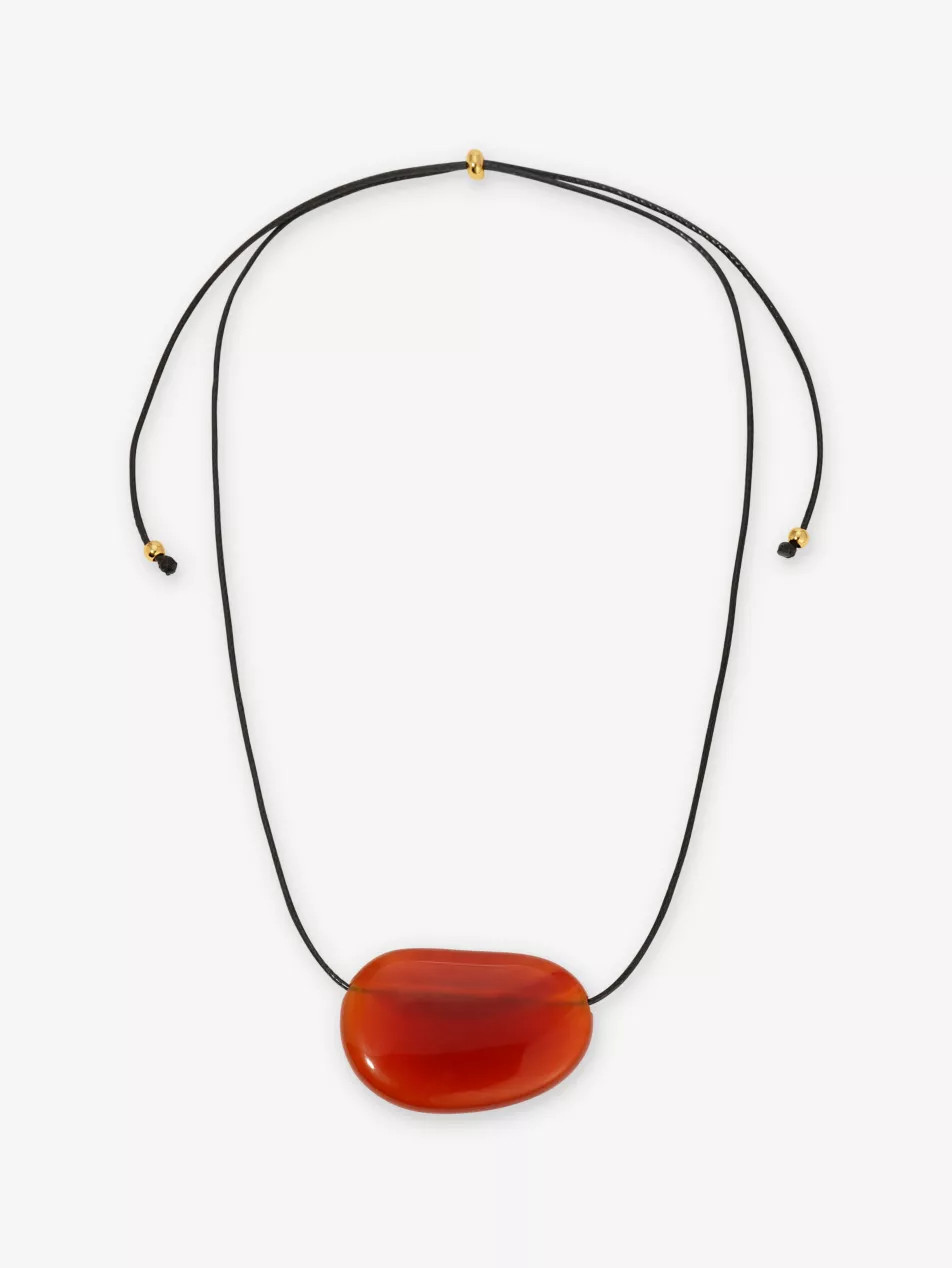 Julia agate and cord pendant necklace | Selfridges