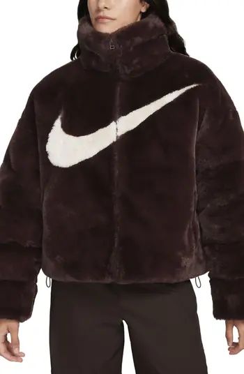 Nike Oversize Faux Fur Puffer Jacket | Nordstrom | Nordstrom