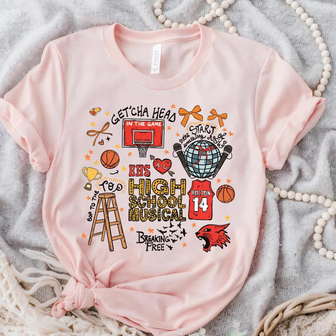 Disney Channel High School Musical Troy Bolton Basketball T-shirt, Disneyland Family Matching Shi... | Etsy (US)