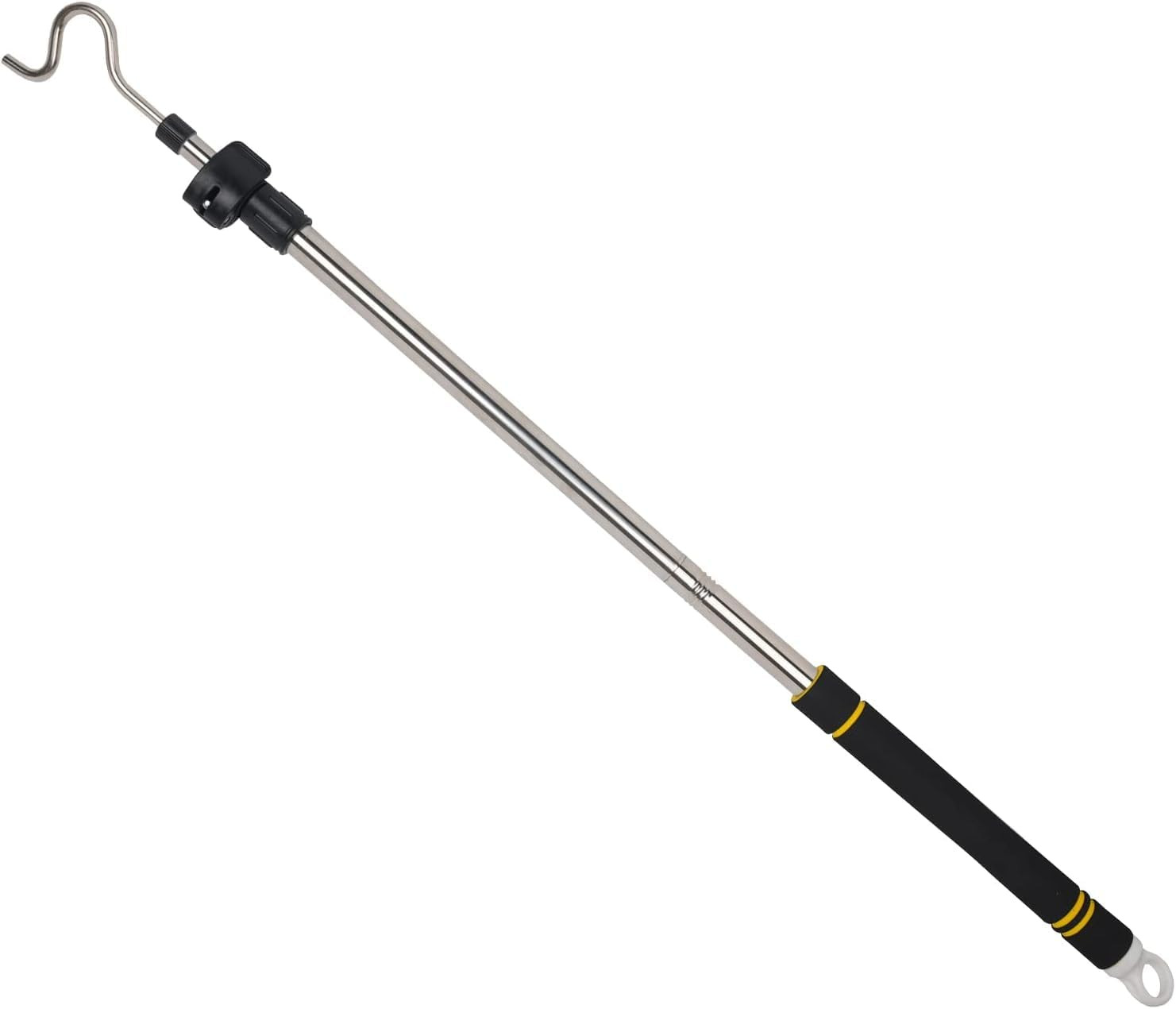 Clothes Hanger Reaching Hook Telescopic Adjustment clothes hook pole Light and can Extend from 37" to 65" with 4.7 "Hook and Sponge Handle. | Amazon (US)