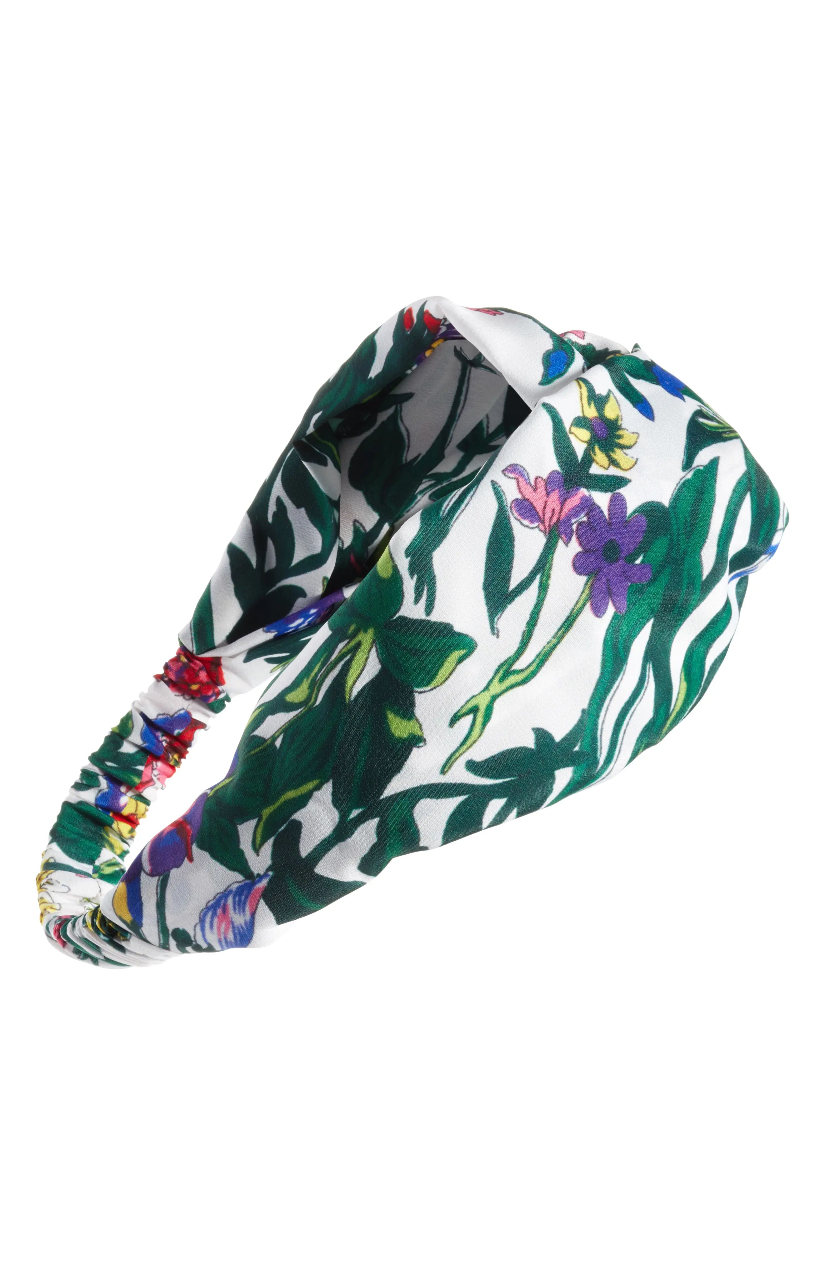 Floral Garden Print Head Wrap | Nordstrom