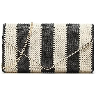 Obosoyo Straw Crossbody Bag and Clutch - Woven Straw Shoulder Bags for Women - Summer Beach Envel... | Amazon (US)