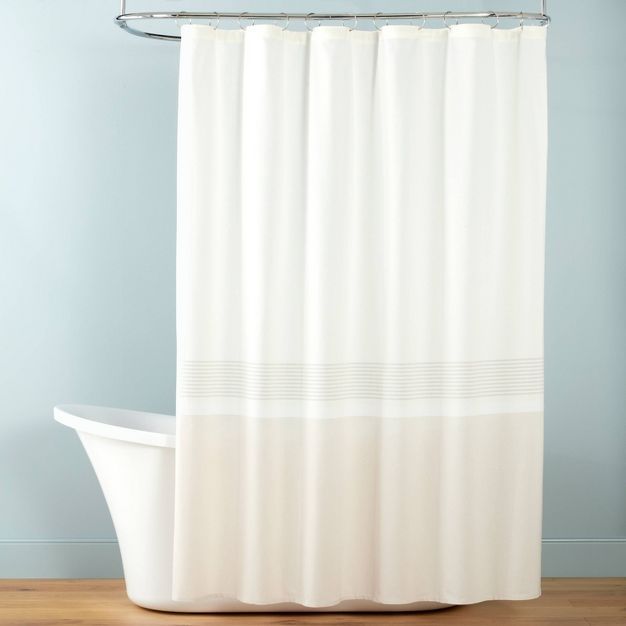 Color Block Striped Woven Shower Curtain - Hearth & Hand™ with Magnolia | Target