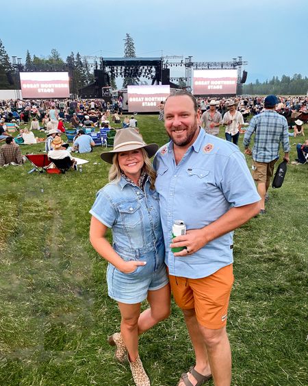 What to wear to a Country Concert! Super stretchy and runs a little big. I’m wearing a small  

Nashville outfit, denim romper, boots, howler, music festival 

#LTKunder100 #LTKhome #LTKstyletip