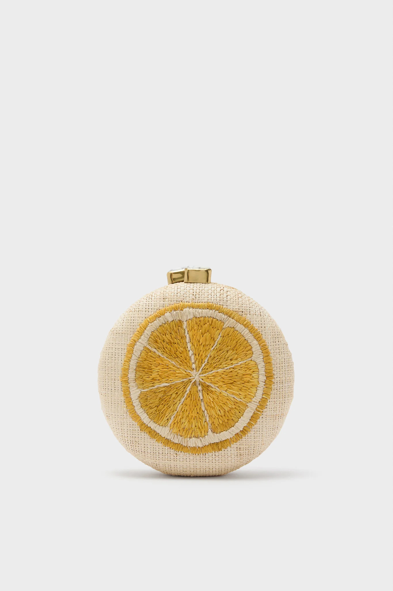 Natural and Yellow Lemon Slice Minaudiere | Tuckernuck (US)