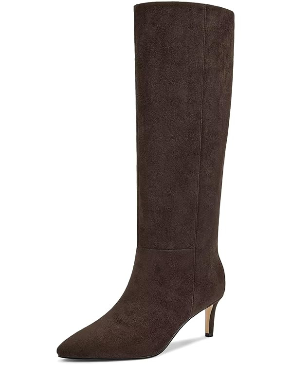 wetkiss Knee High Boots for Women, with Kitten Heel and Pointed Toe Design, Classic and Sexy | Amazon (US)