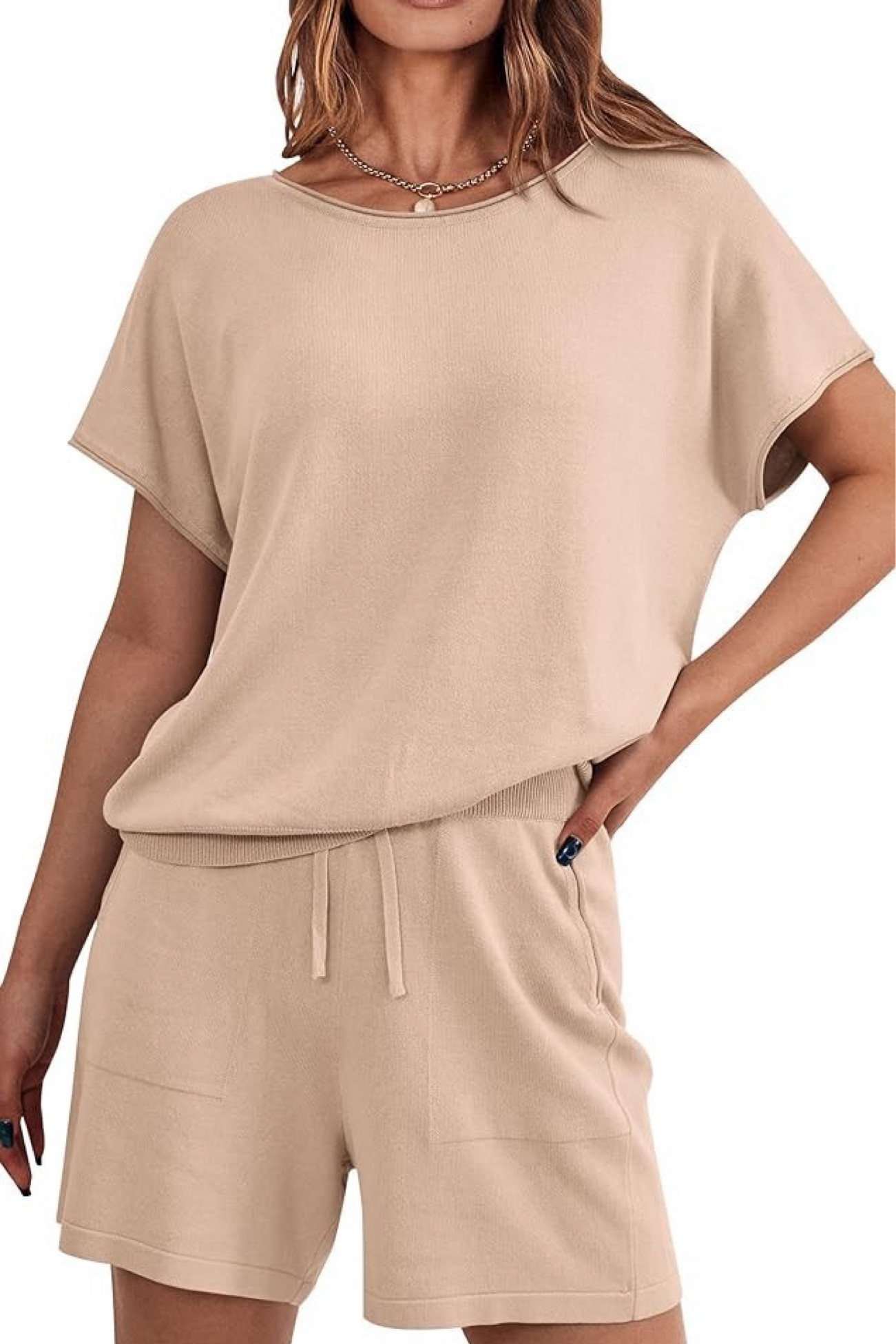 PRETTYGARDEN Two Piece Set 2024 Summer Lounge Tracksuit Outfits Shorts And Short Sleeve Tops Knitted Clothes

#LTKActive #LTKPlusSize #LTKMidsize