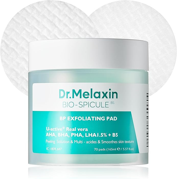 Dr.Melaxin BP Pore Exfoliating Pad for Dead Skin & Blackheads, Minimize Pores, Prevent Breakouts,... | Amazon (US)