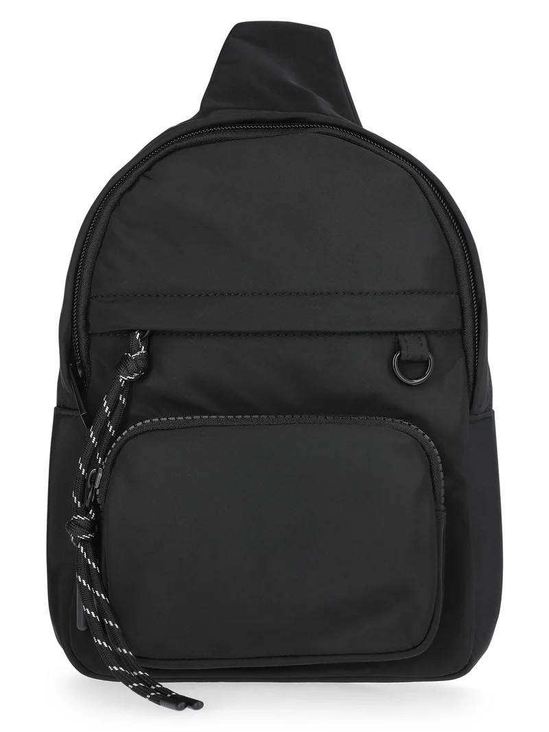 No Boundaries Women's Hands Free Sling Bag, Black | Walmart (US)