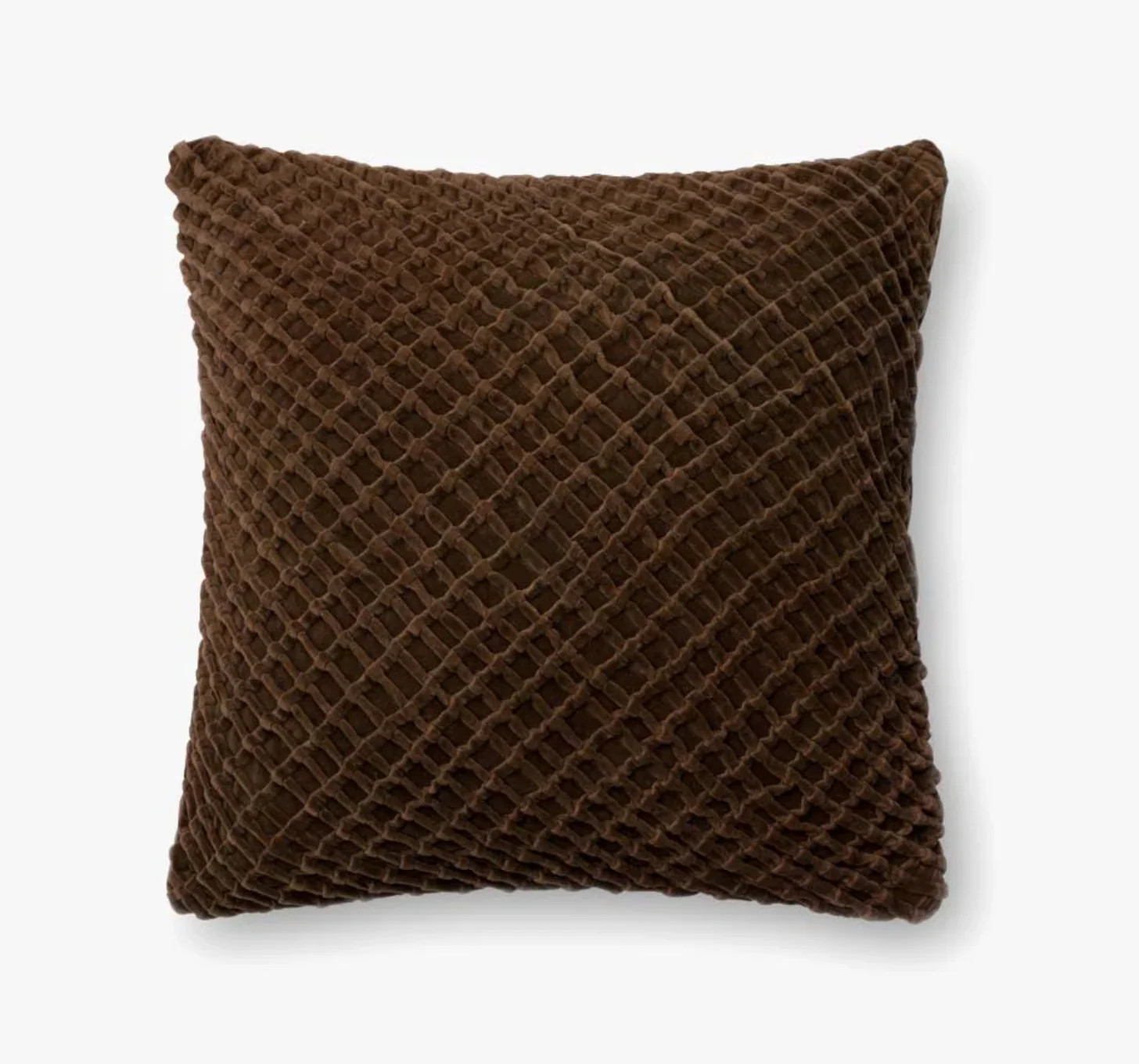 22" Down Pillow Brown | Eco Chic Home