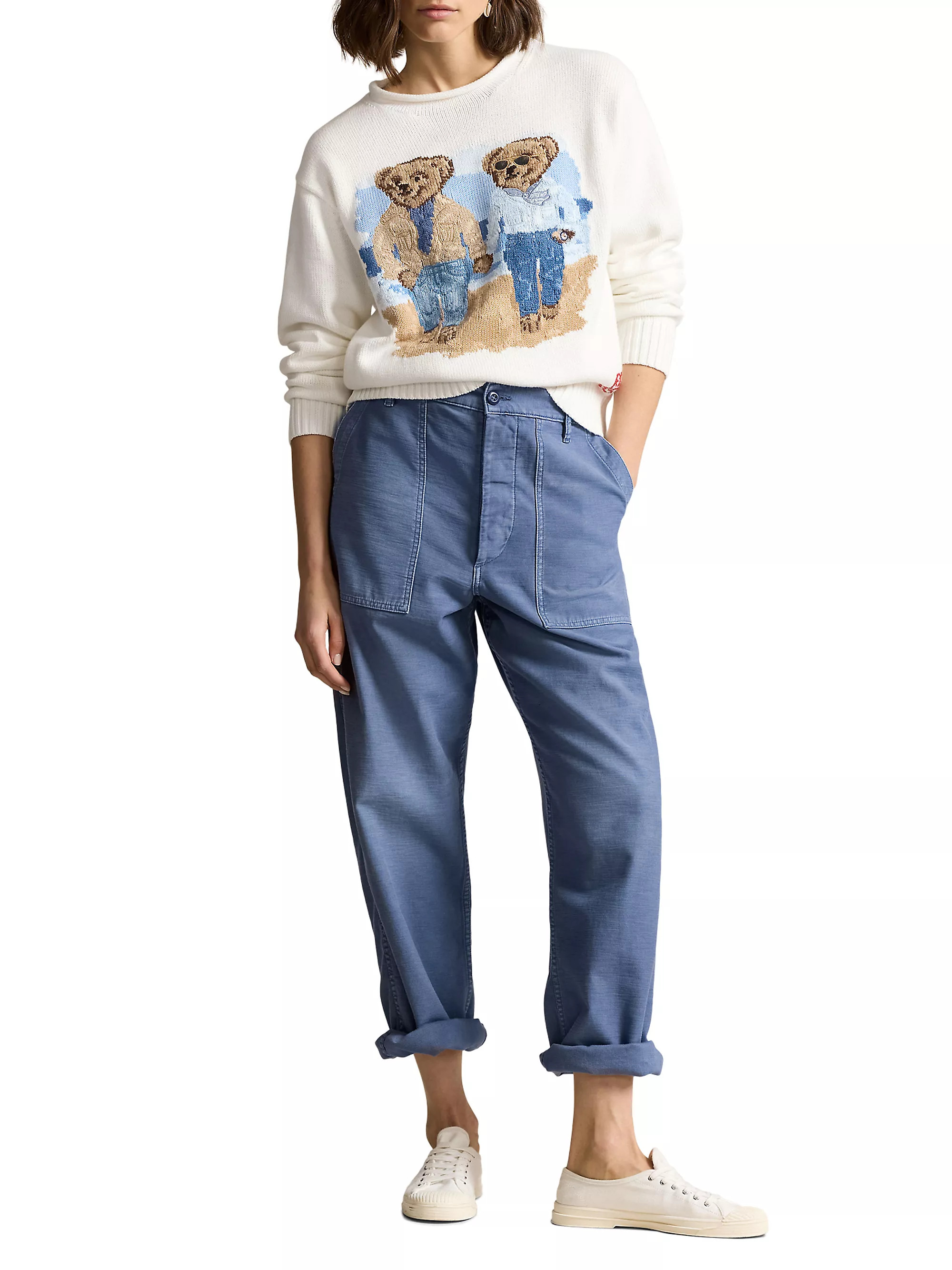 The Ralph & Ricky Bear Cotton Sweater | Saks Fifth Avenue